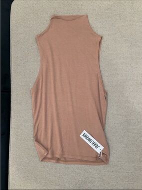 Joah Brown Sleeveless High-Neck Tank